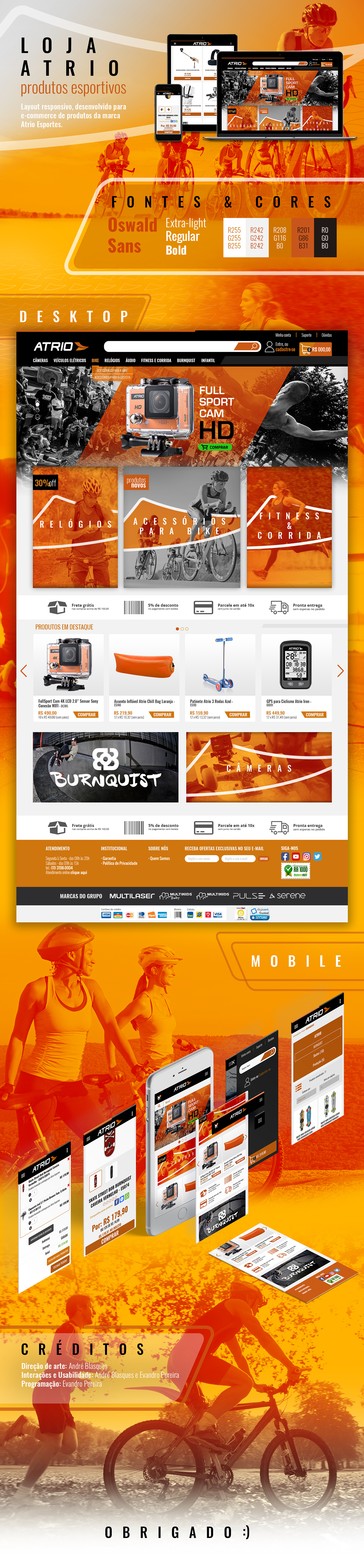 e-commerce loja online Web Responsive responsivo mobile site interaction UI