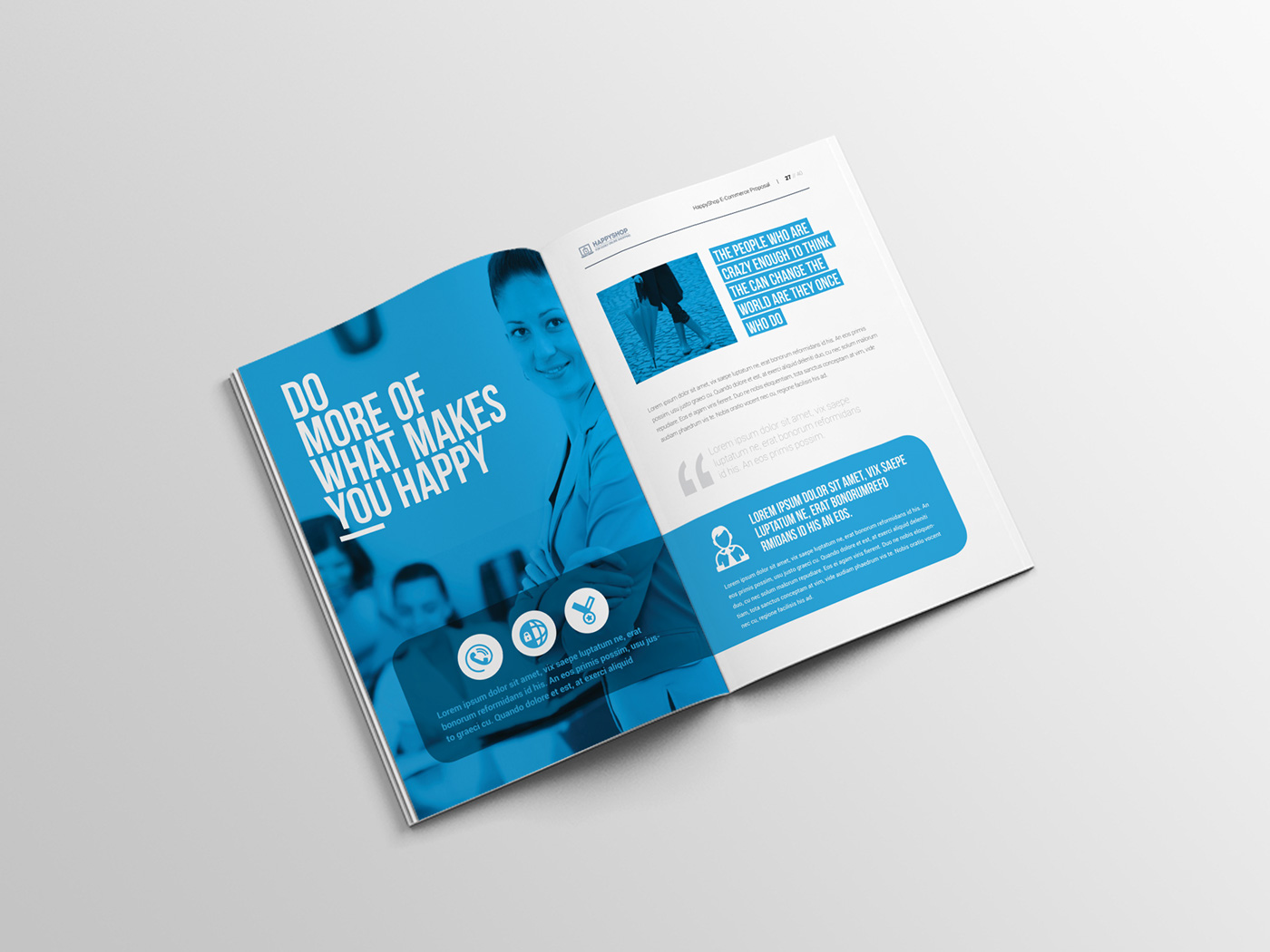 a4 agency proposal brand brief brochure design business Proposal clean corporate creative egotype identity InDesign templates
