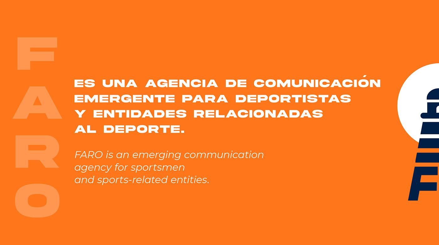 FARO is an emerging communication agency for sportsmen and sports-related entities