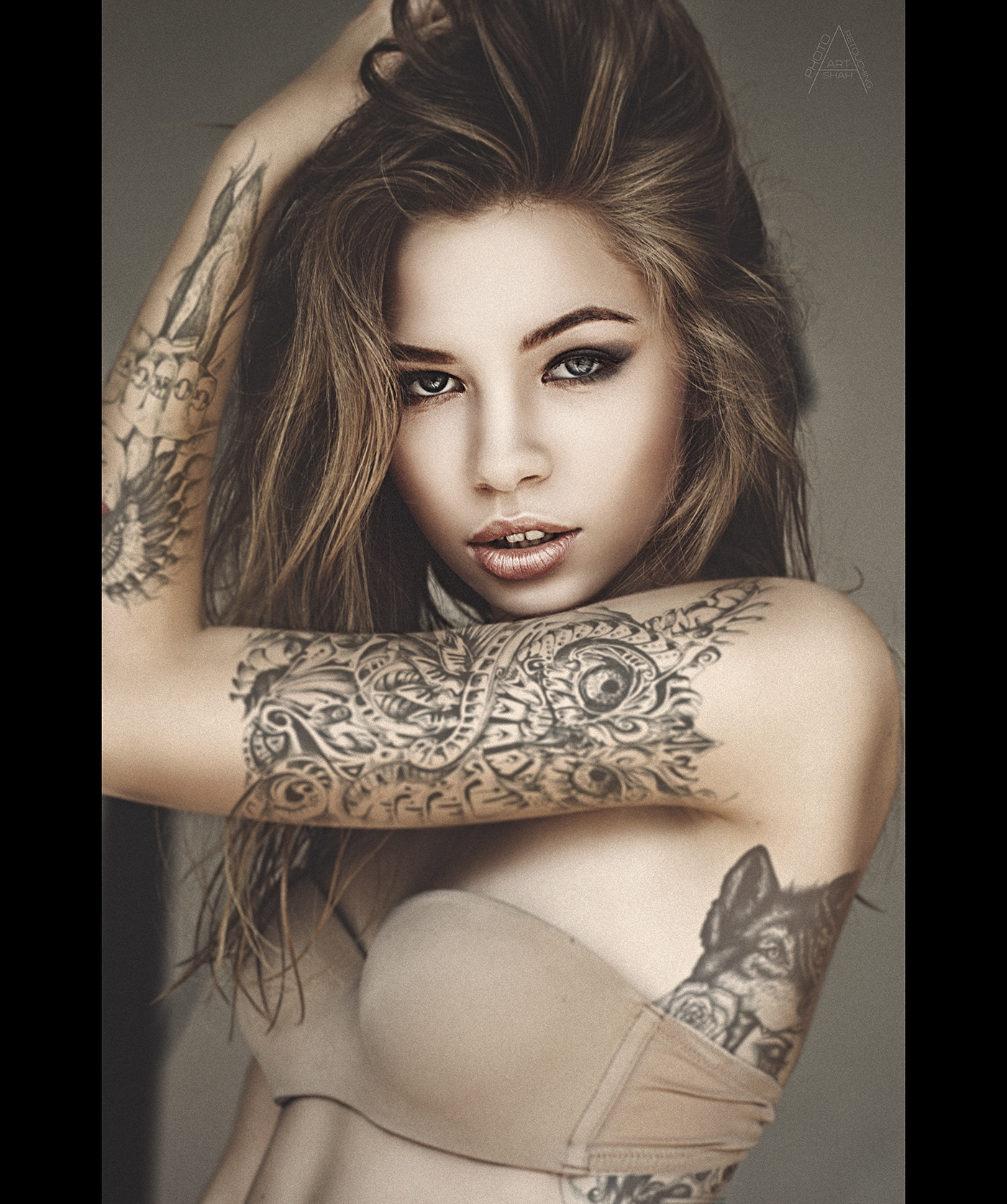 Pretty tattooed girl on Behance