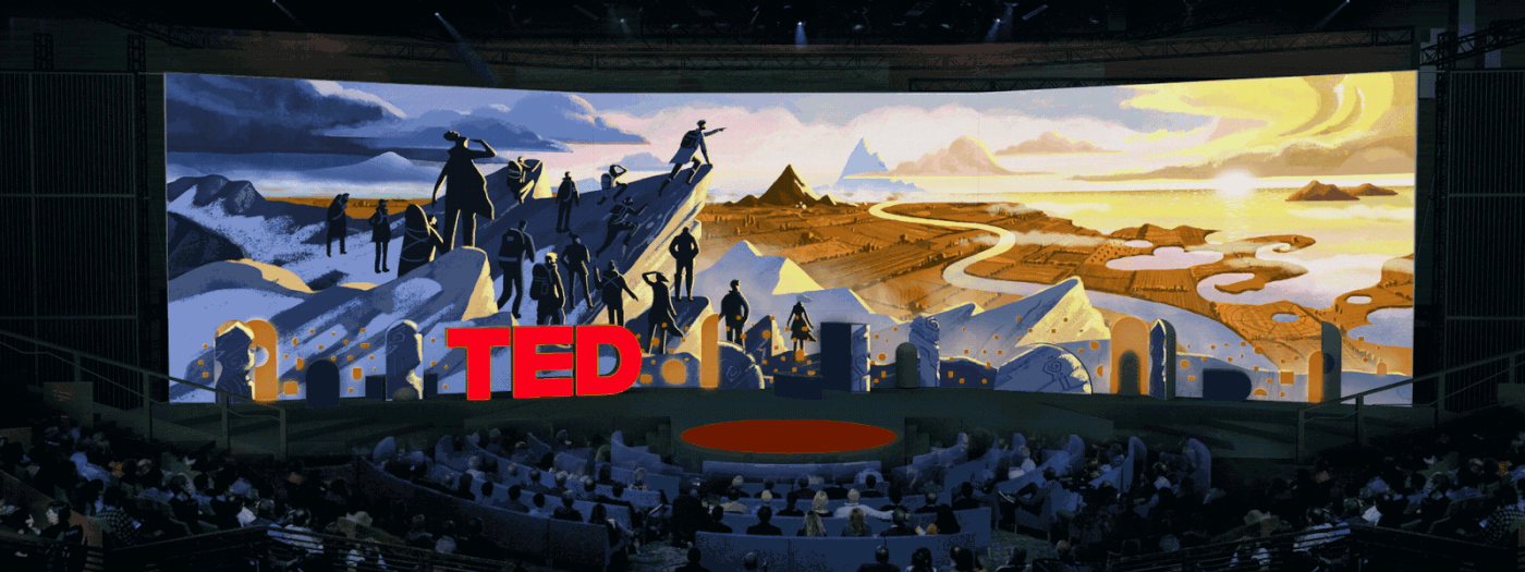 Stage set design ILLUSTRATION  Illustrator animation  TED imagination ideas colorful