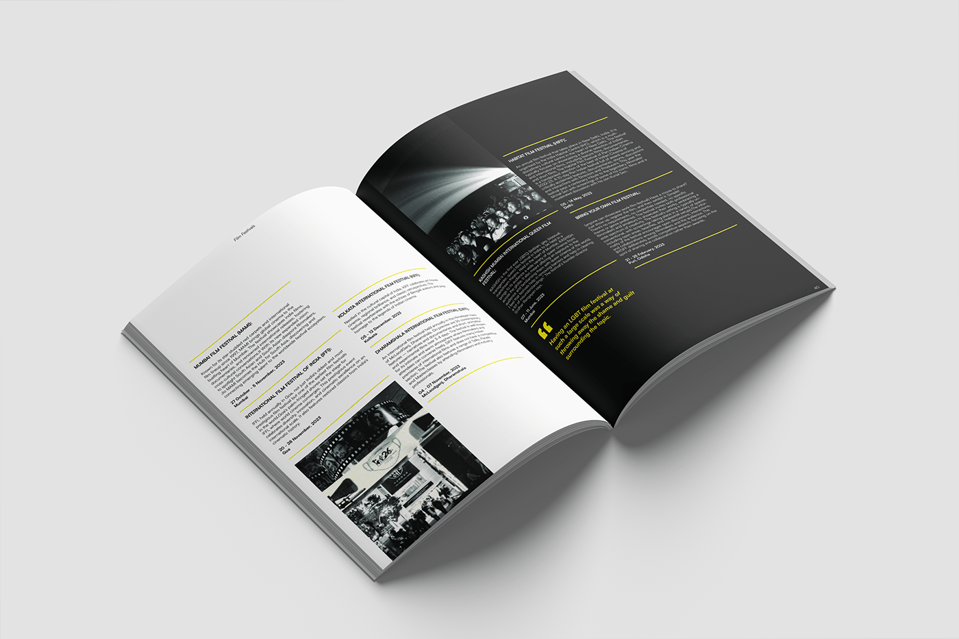 Magazine design editorial design  Layout Design InDesign magazine print publication indie film