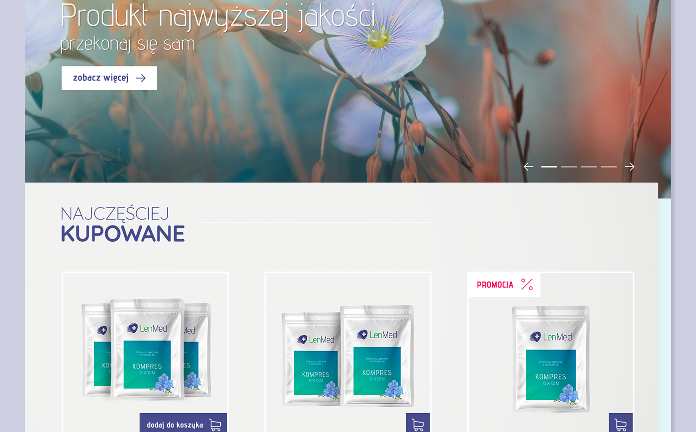 branding  Webdesign lenmed Flax medical