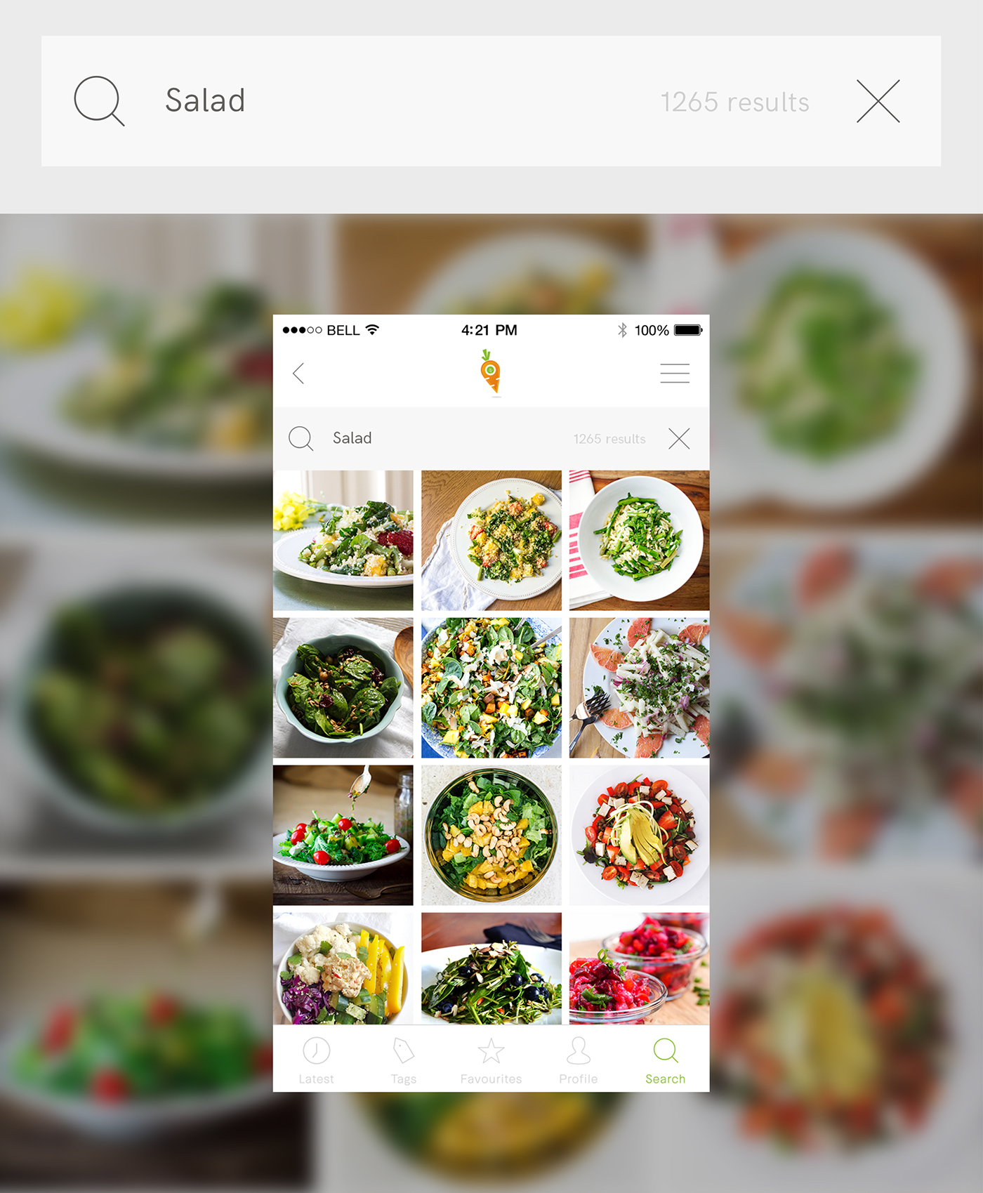 app Food  UI ux clean modern restaurant social design digital