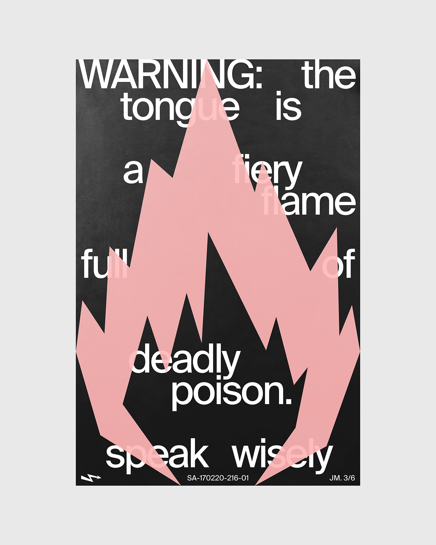 Warning poster by Xtian Miller