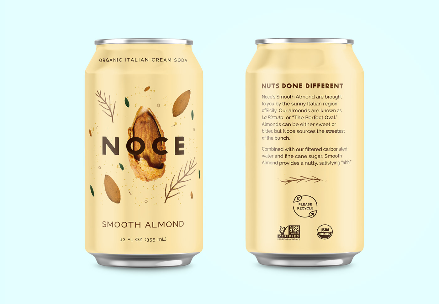 almond chestnut graphic design  ILLUSTRATION  nuts Packaging pistachio soda soda cans