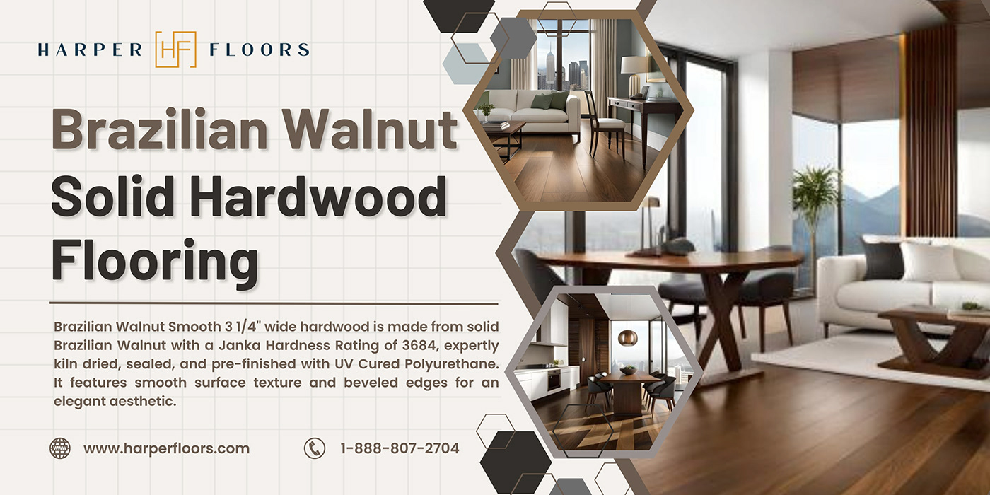 Brazilian Walnut Smooth Hardwood | Harper Floors