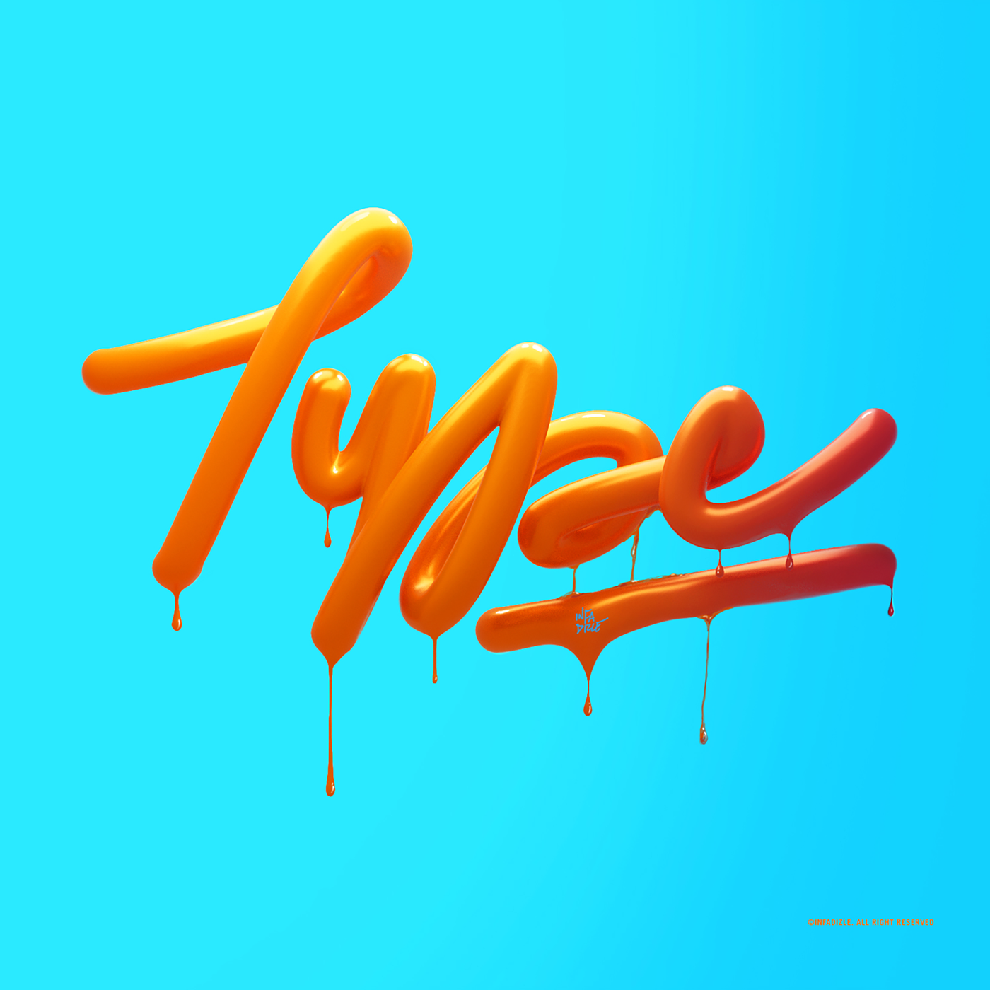 3D 3D Type ILLUSTRATION  motion graphics  typography  