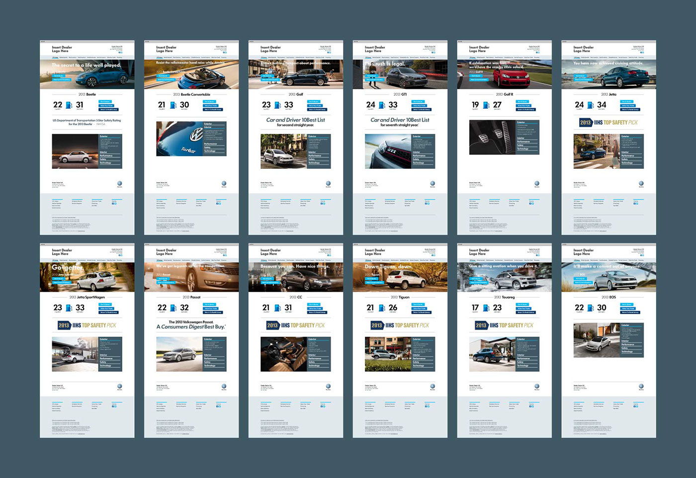 interactive Web UI ux volkswagen Auto automotive   car dealer dealership Email marketing   websites brand
