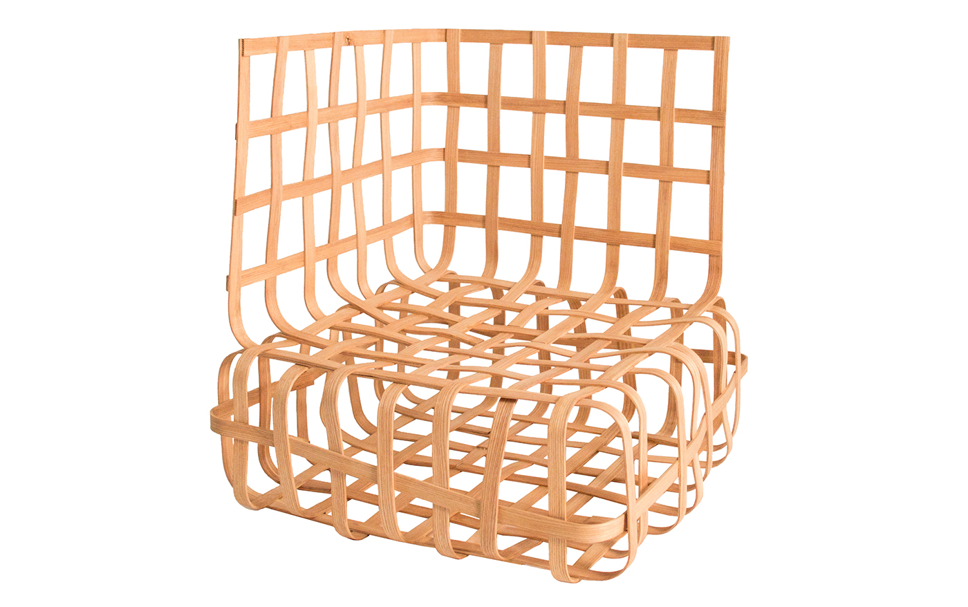 ash wood furniture design lattice grid chair