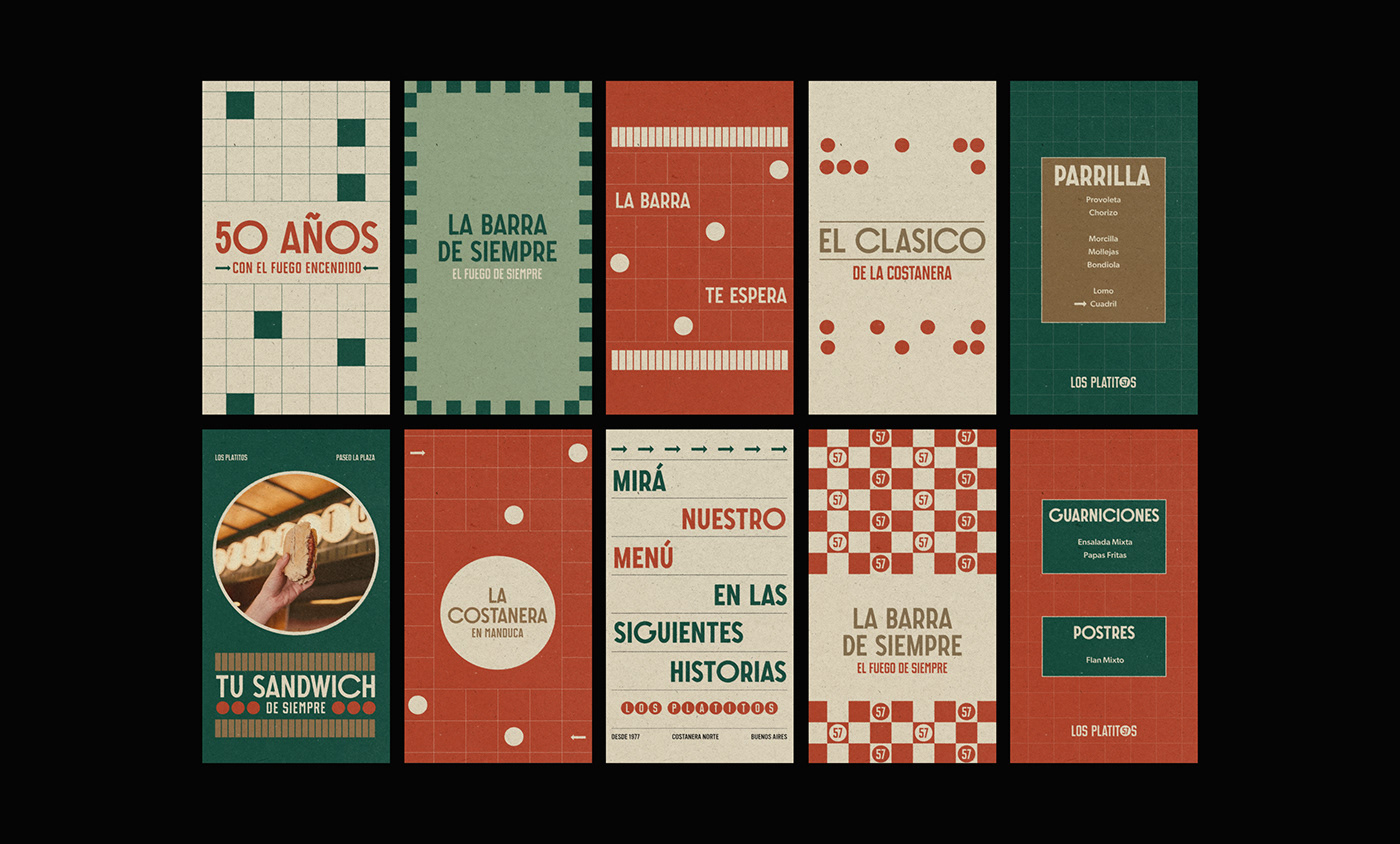 argentina brand brand identity branding  buenos aires choripan logo losplatitos restaurant visual identity