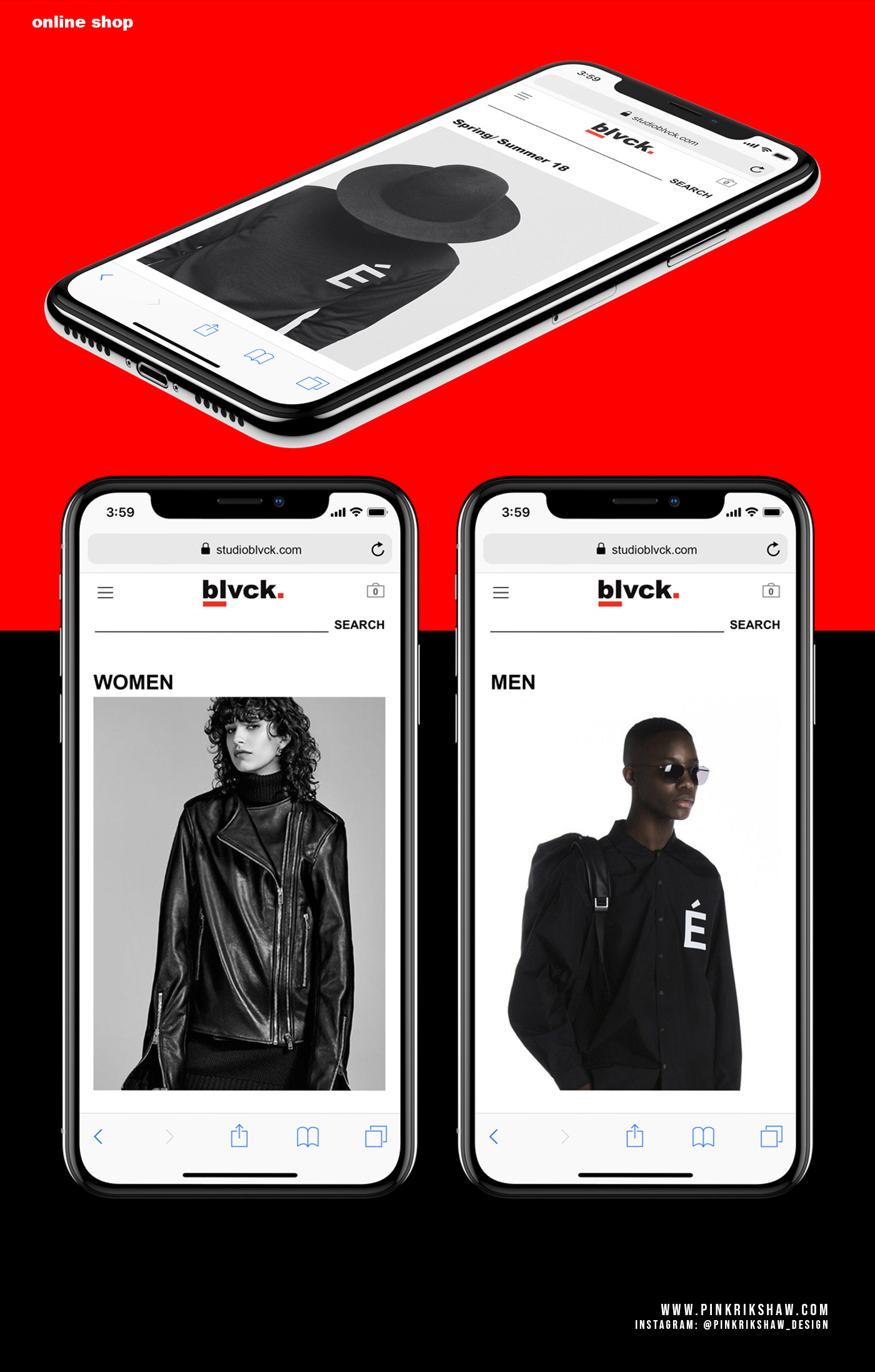 blvck fashion graphic design  branding  Blvck UI/UX Fashion  merchandise visual identity art direction  design