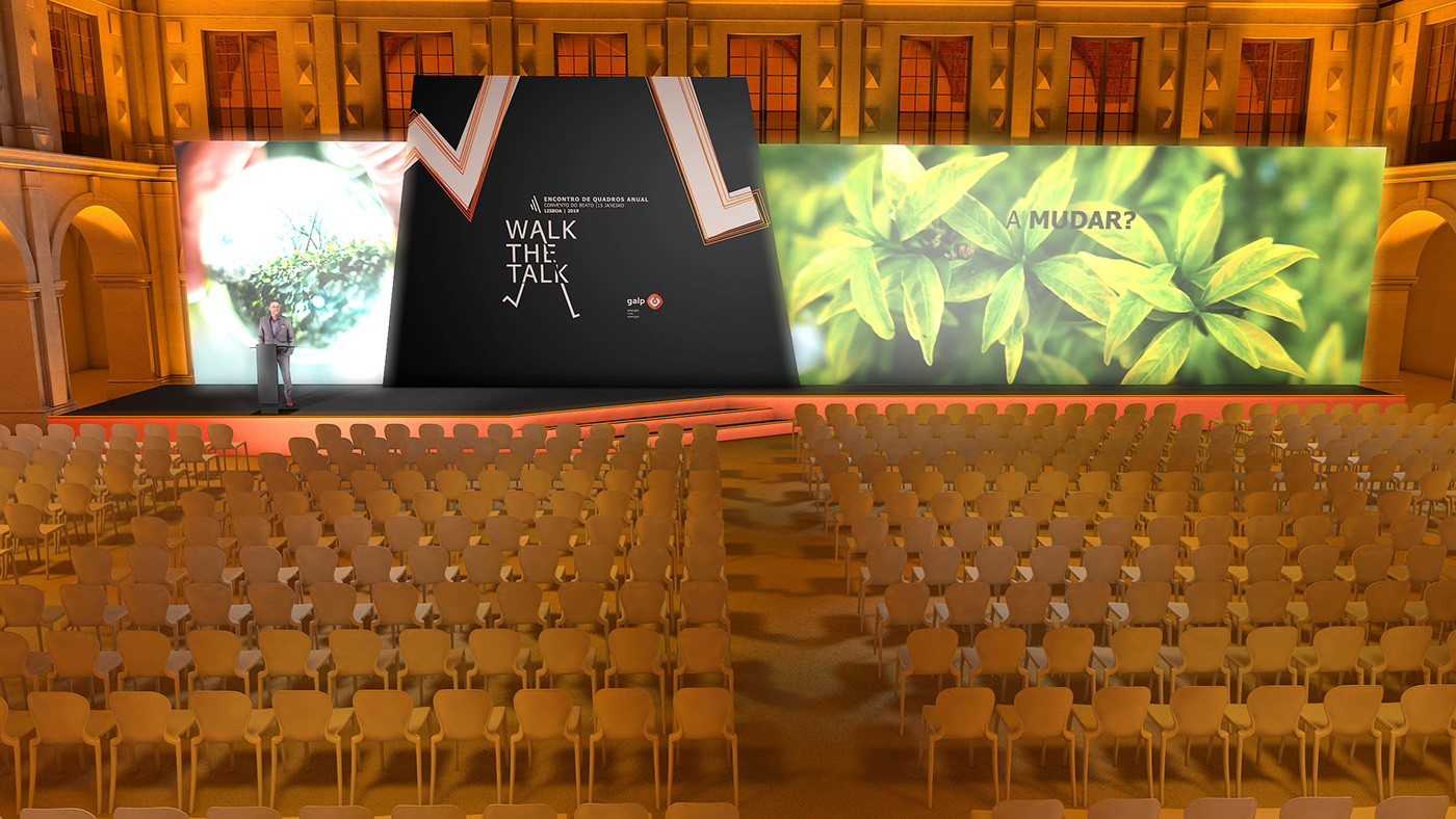 CGI design Evento eventplanning galp palco Produção rendering Stage