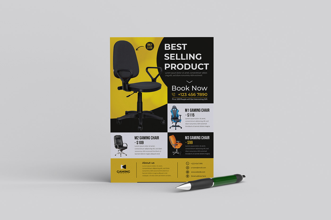 ads ads design chair Creative Design flyer flyerdesign poster product product design  selling