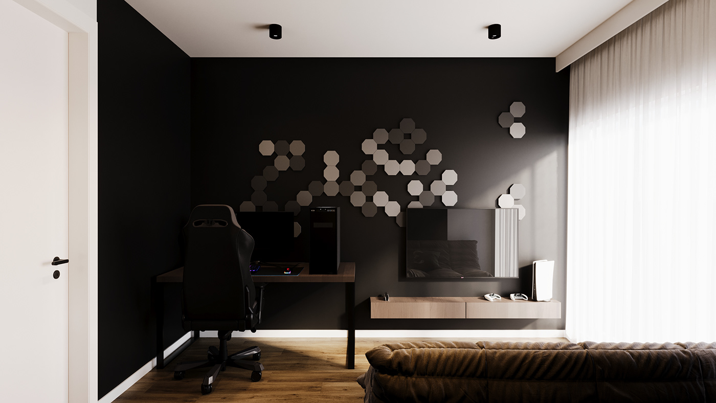 interior design  architecture 3ds max corona CGI visualization modern