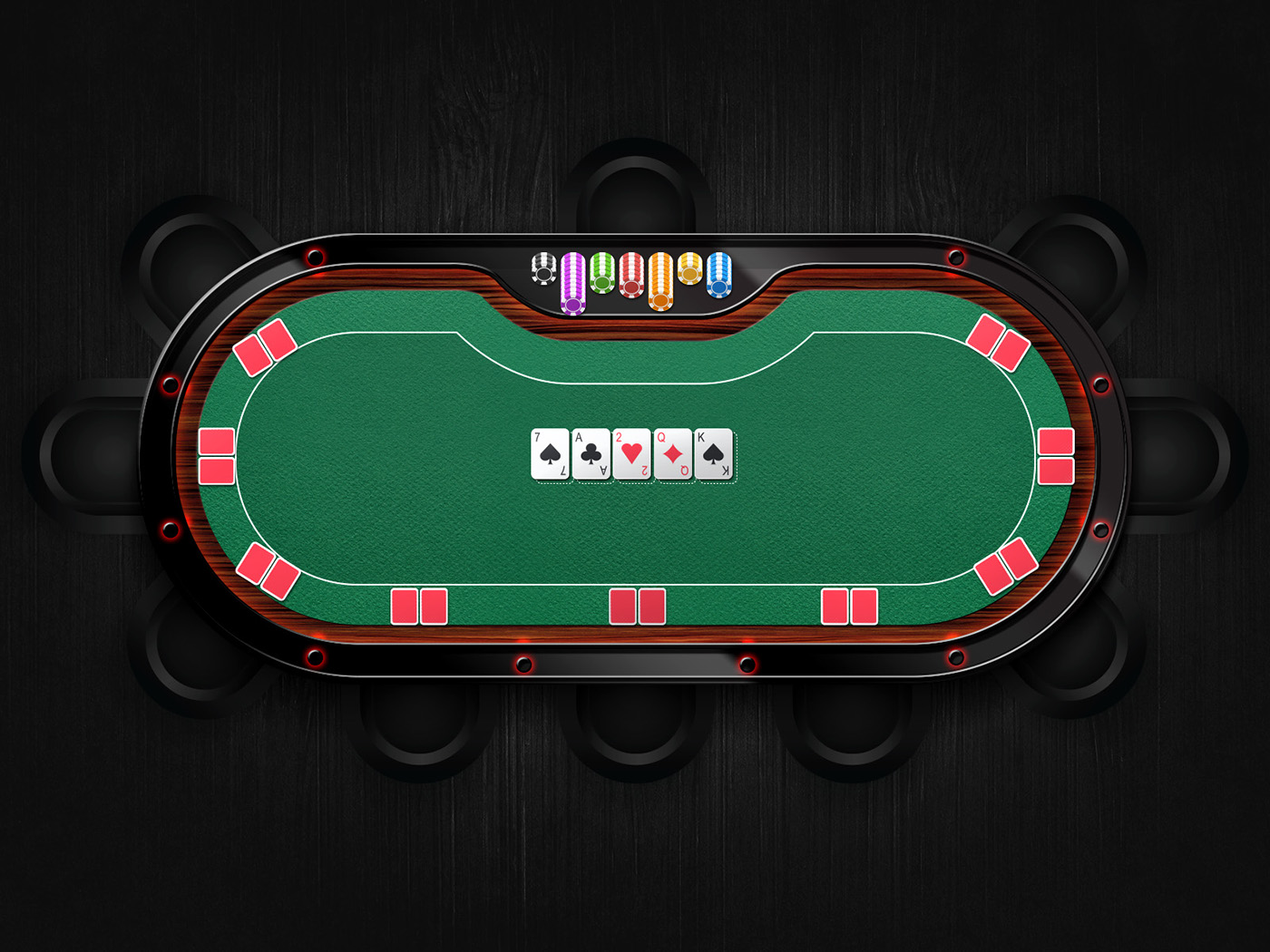 masa desk Poker Oyun play tasarım design grafik dekor mobilya