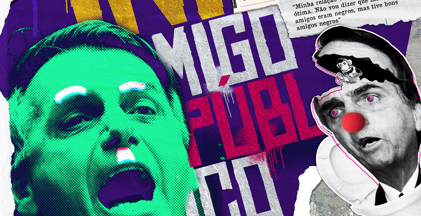 bolsonaro cartaz collage design Digital Art  Politica Political Art politics poster Brasil