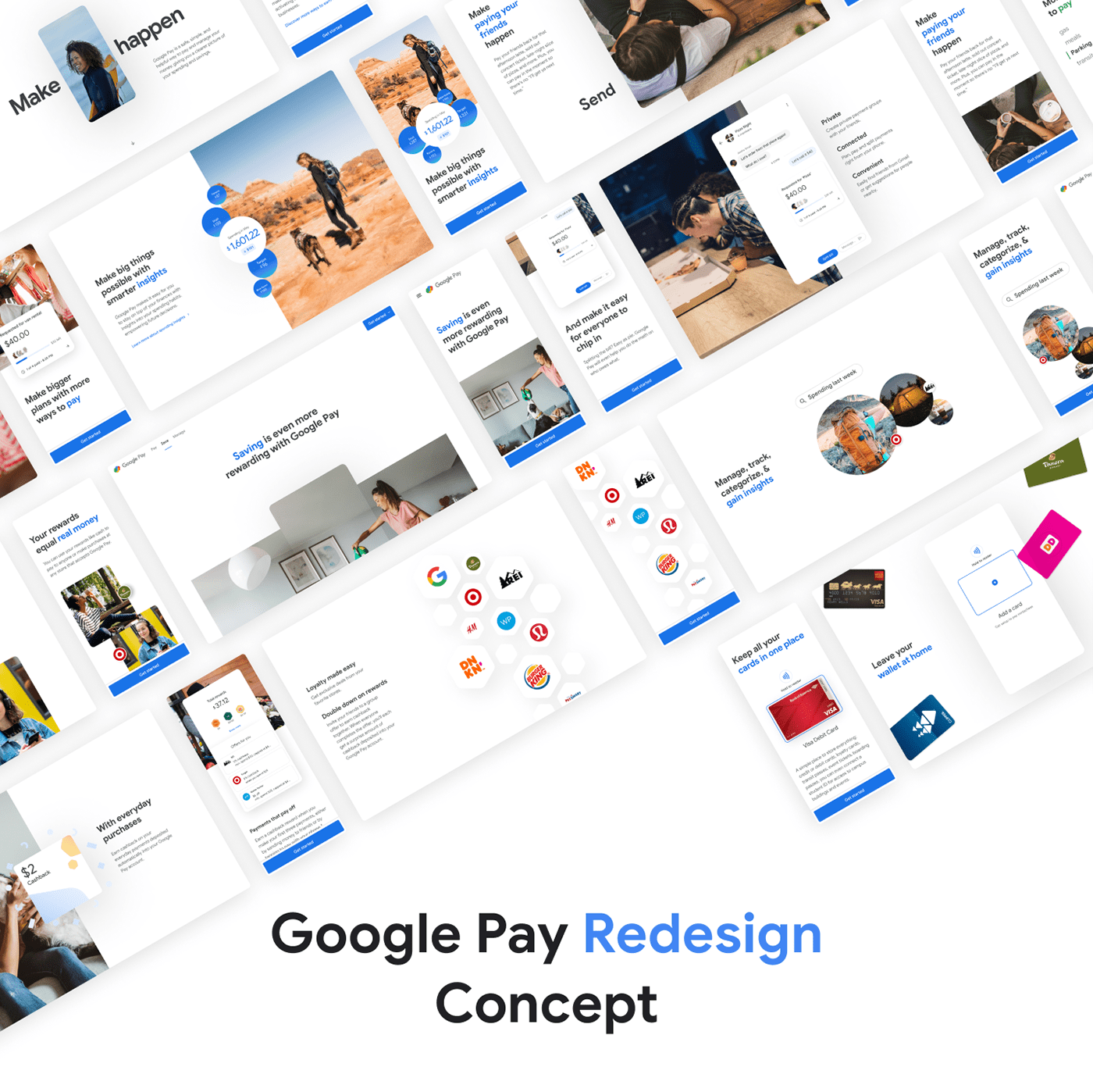 Figma google Google Pay redesign UI/UX Web Design  Website