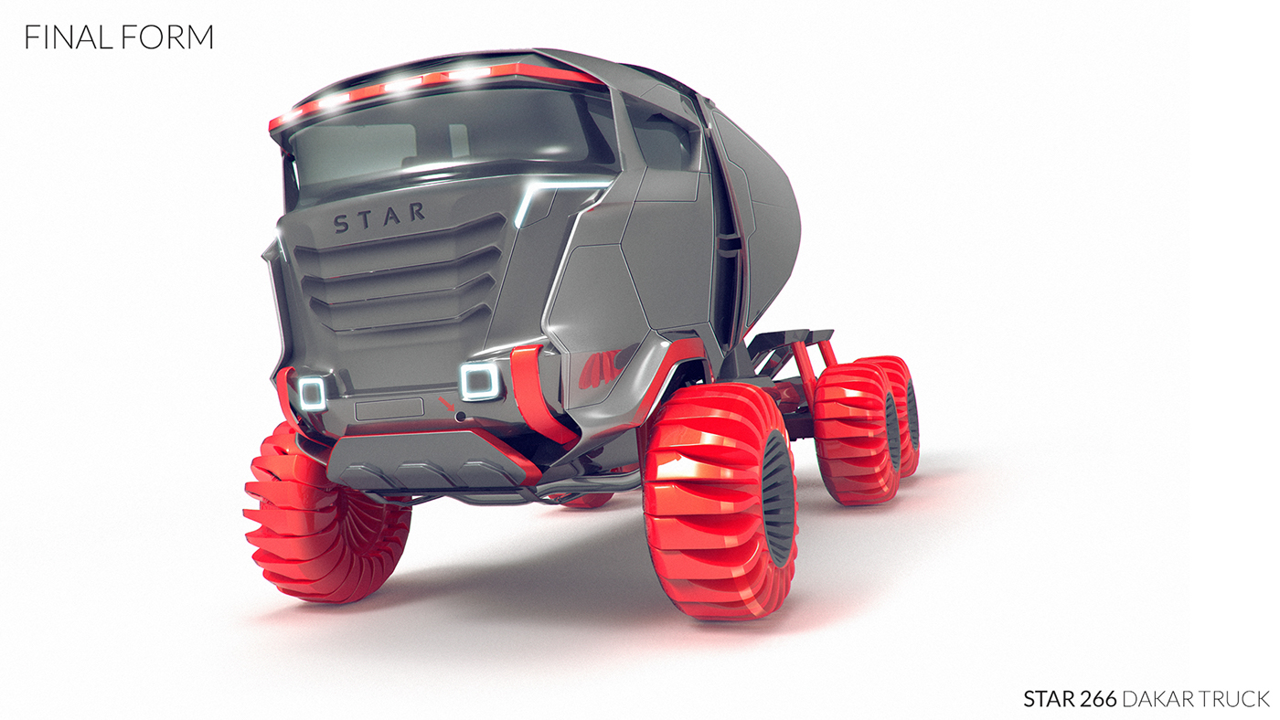 Truck lorry concept dakar rally future 4x4 6x6 race car design automotive   redesign fallenbrand