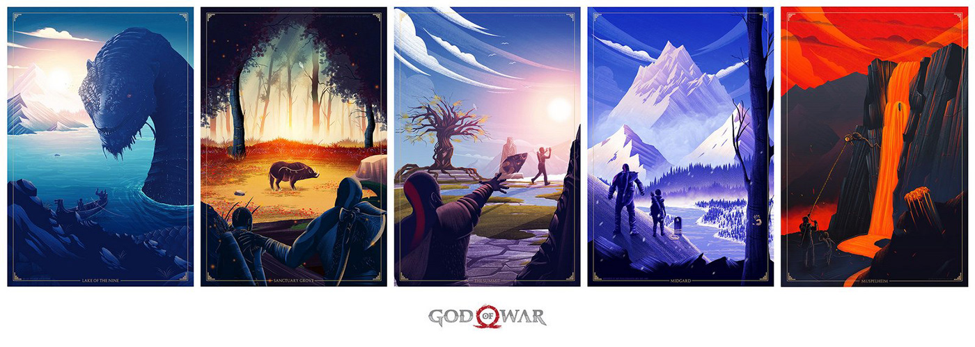 god of war video game agency Poster Posse santa monica studios kratos posters