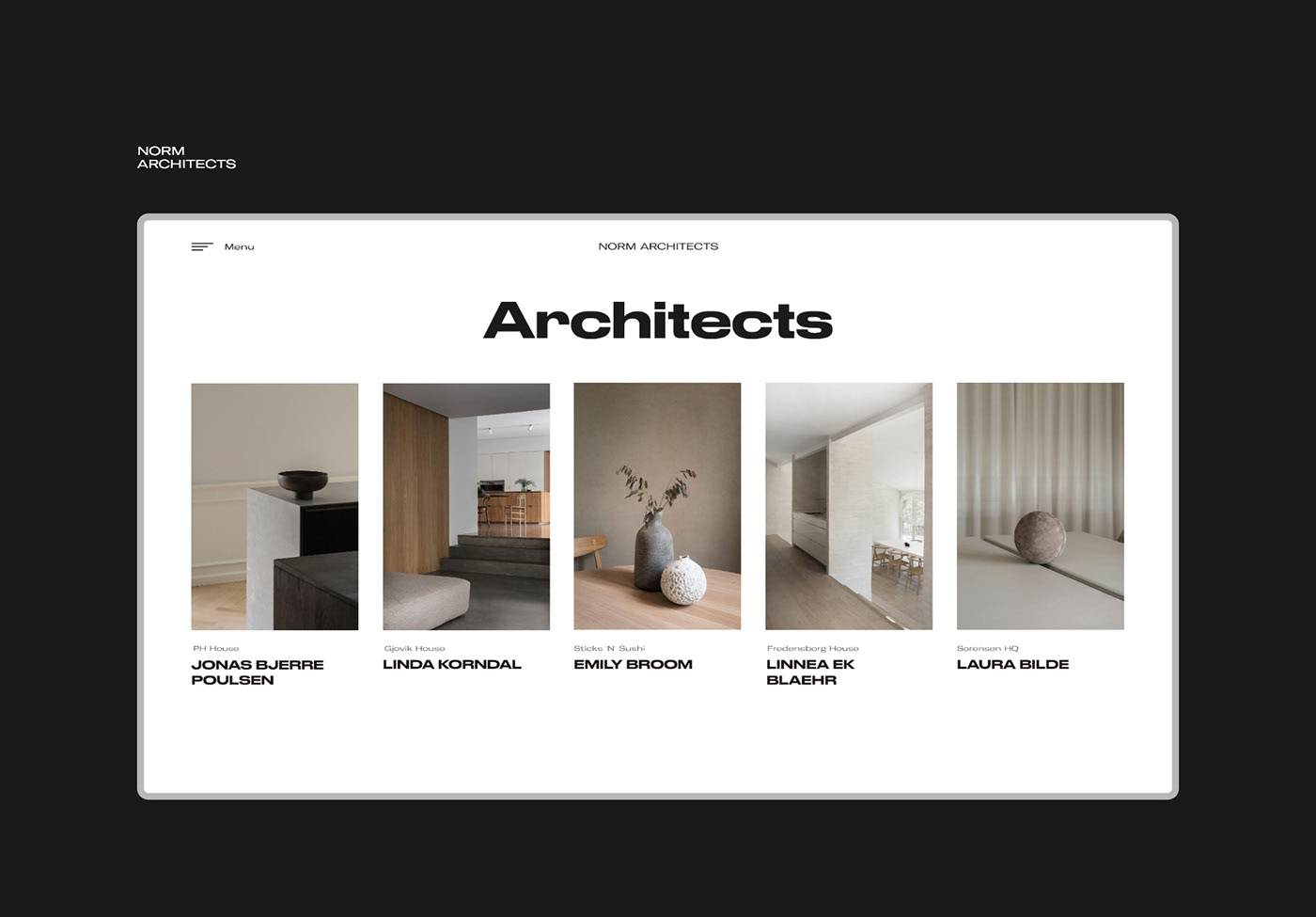 Webdesign Website design architecture UI ux mobile architect furniture MadeWithAdobeXd