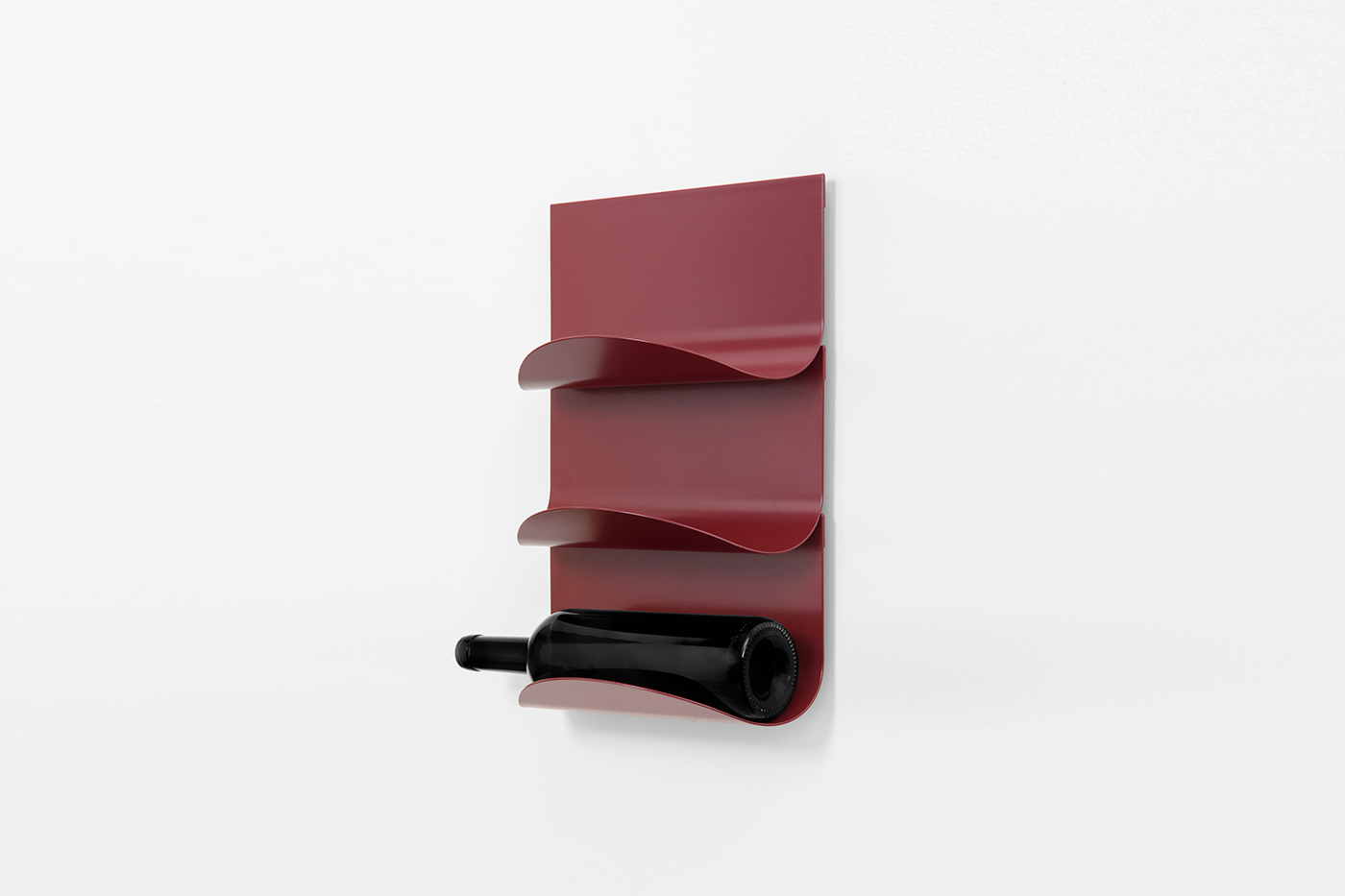 mario alessiani product wine bottle modular module black red rack