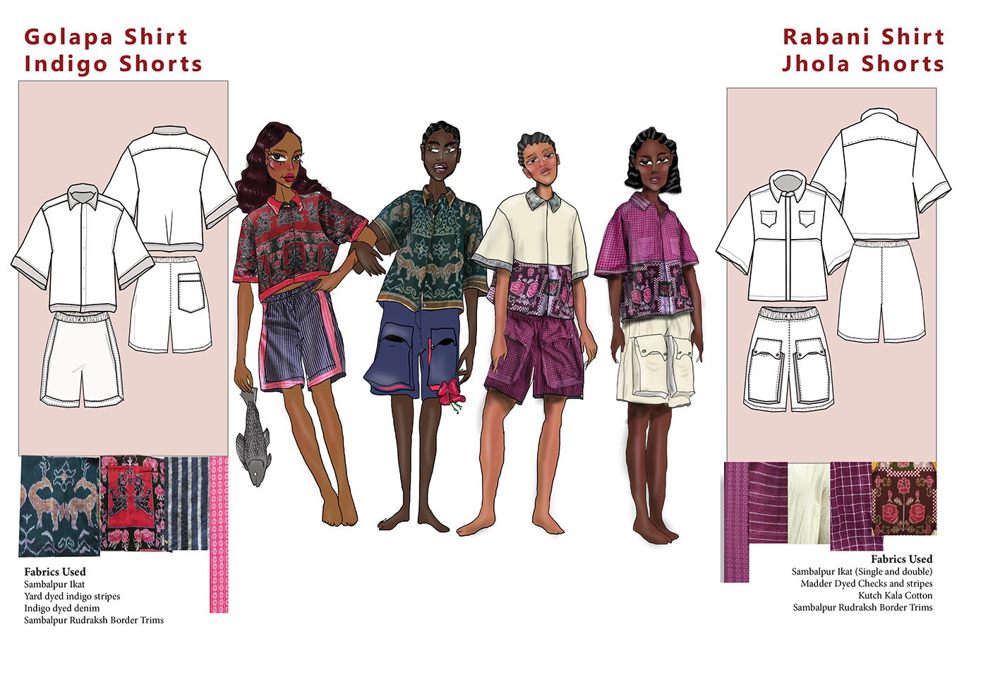 apparel Clothing concept development Fashion  fashion design Fashion illustrator handloom Ikat range developement streetwear