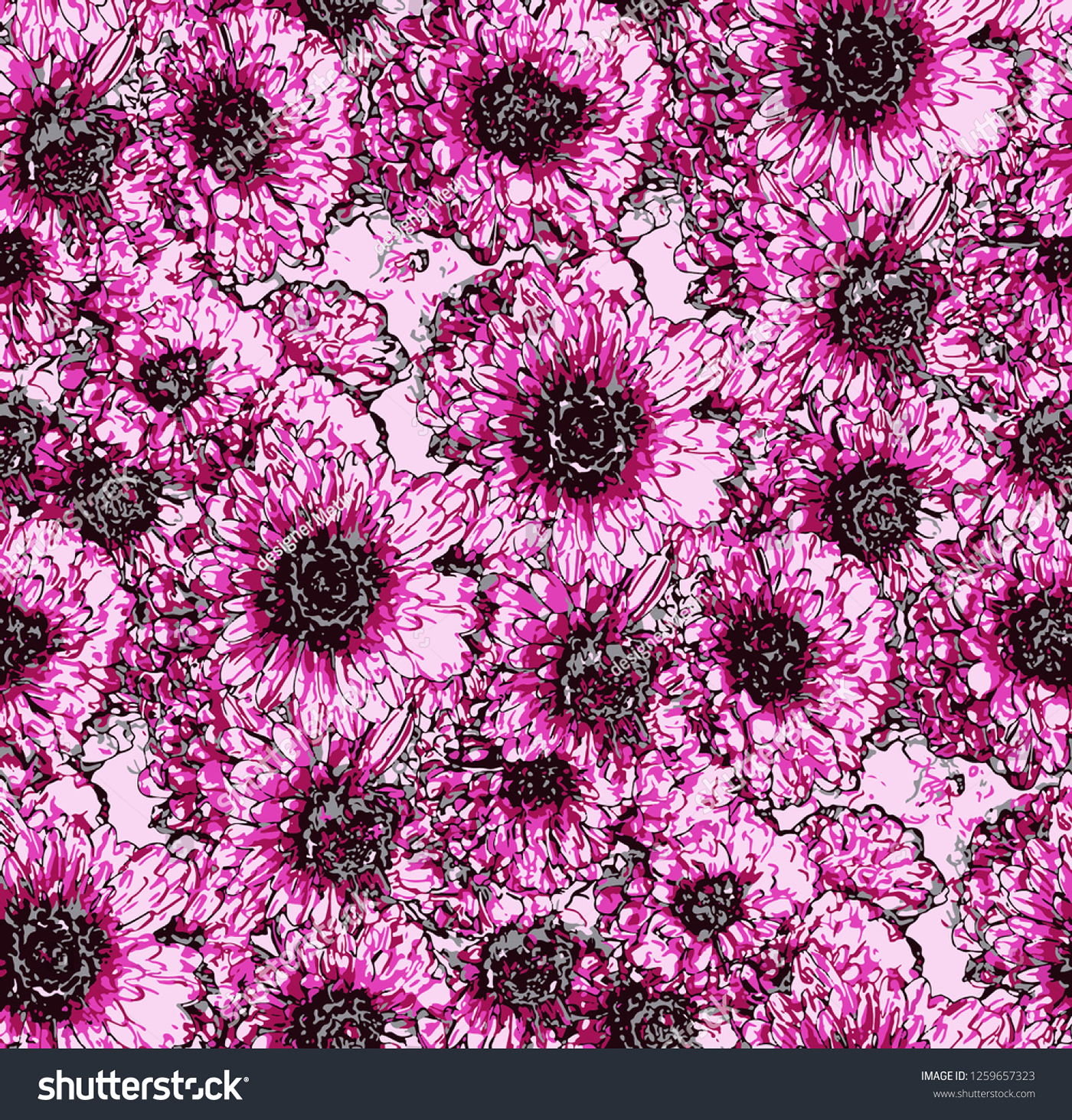 pattern design  textile design  ILLUSTRATION  pattern flowers pattern Shutterstock Fashion  red vector