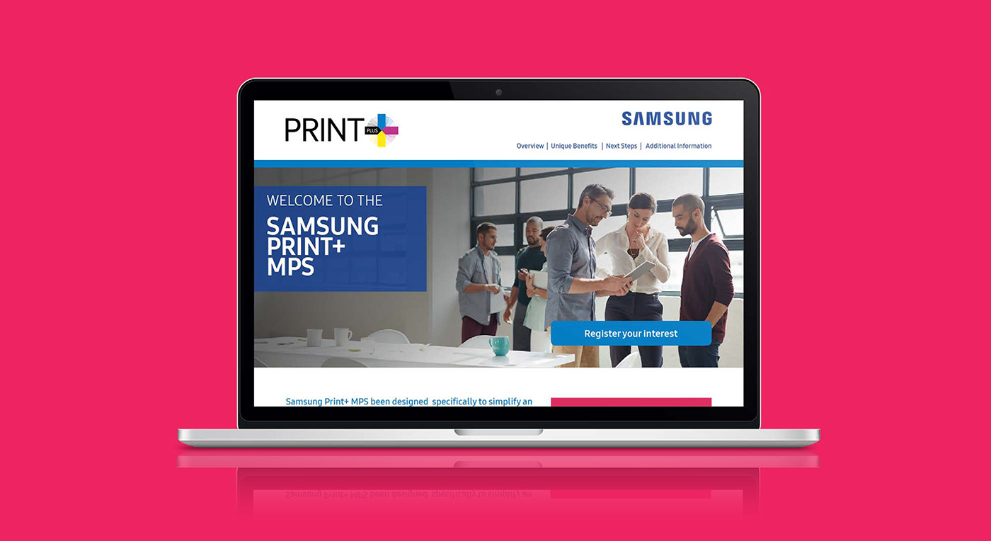 Samsung MPS Managed Print Solutions reseller campaign print+ Smart Printing