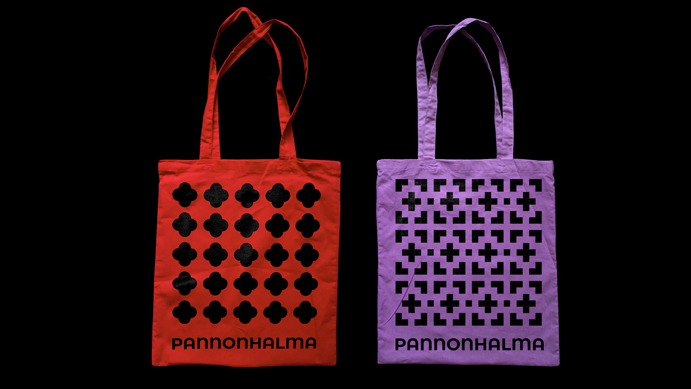 city pannonhalma branding  pattern modular system hungary hills colors icons