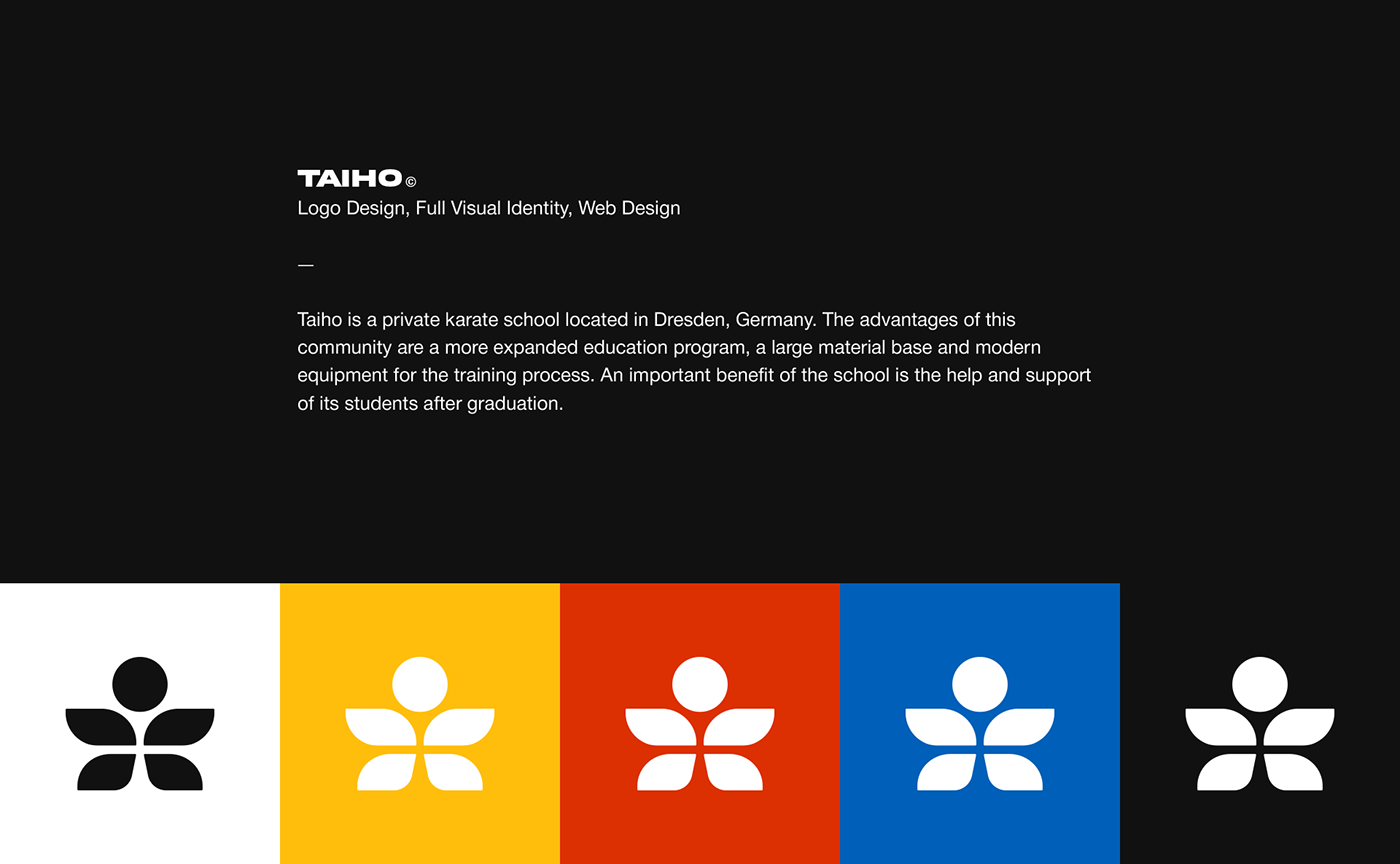 art direction  brand identity branding  graphic design  Karate School logo Logo Design typography   visual identity Web Design 