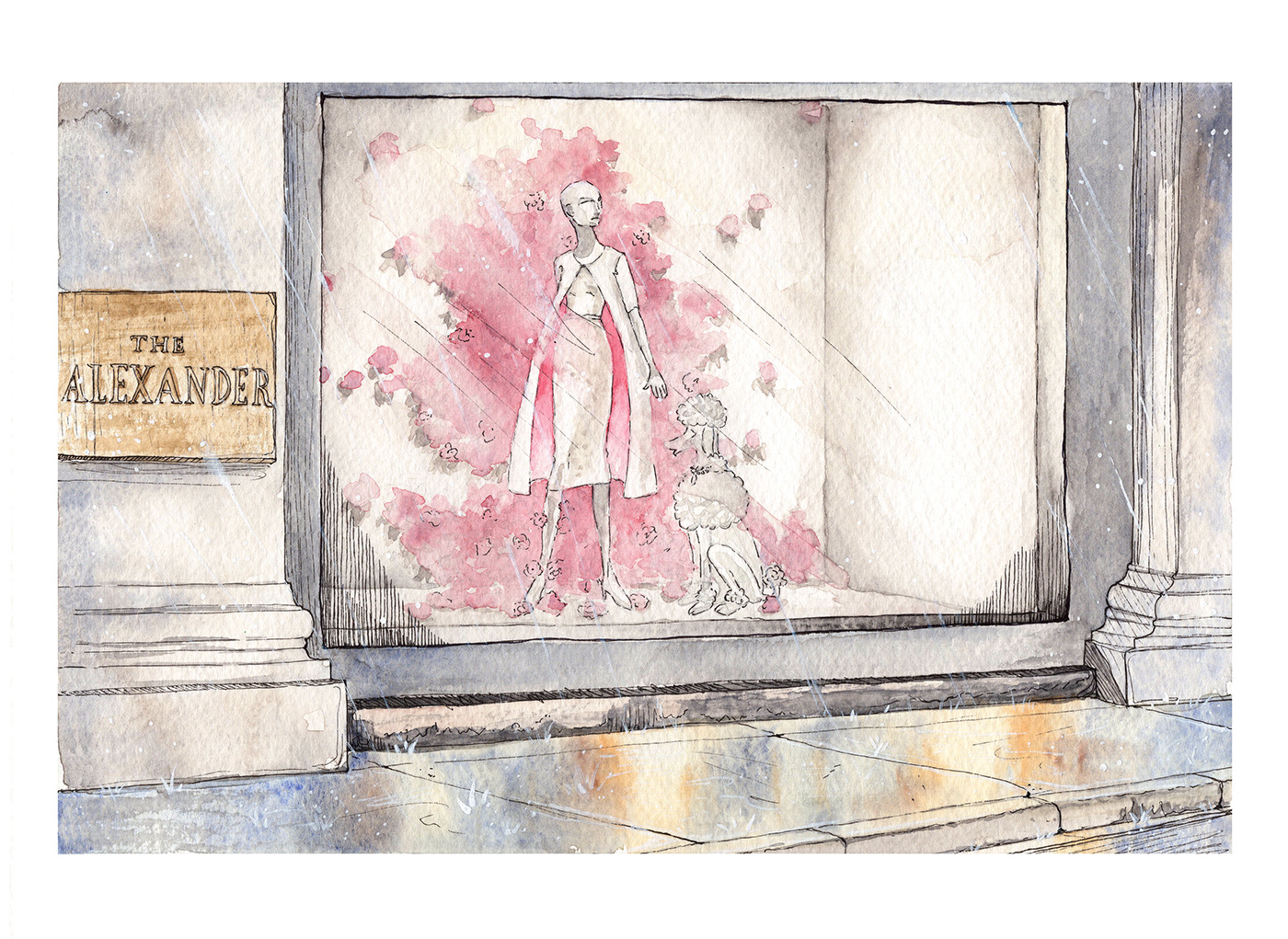 department store e-commerce watercolor story-telling ILLUSTRATION  Blog Frederick & Sophie
