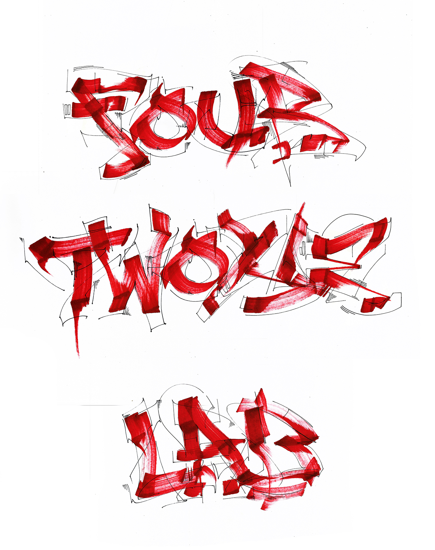 saine font Graffiti Calligraphy   Fontself calligrafiti typo Marker pen