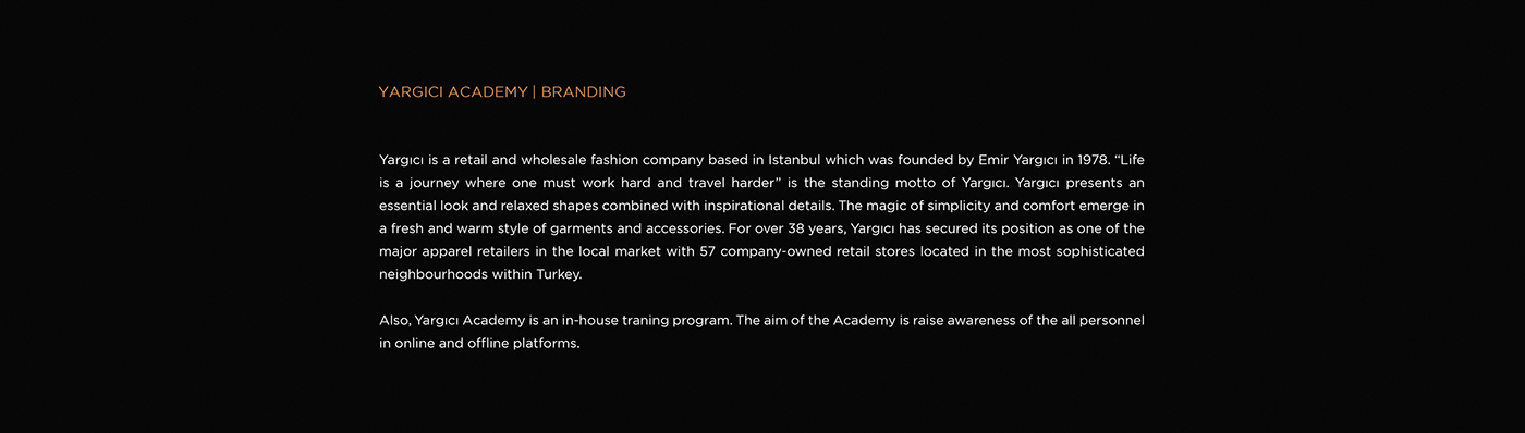 branding  identitiy academy YARGICI logo monogram type