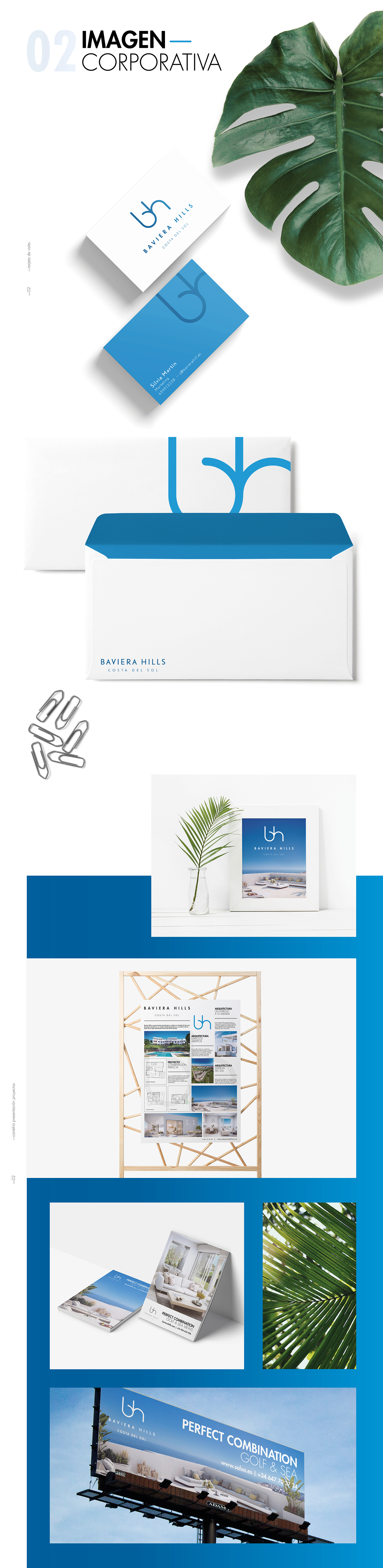 brand branding  costa del sol Marbella malaga brochure Stationary Branding  original presentation