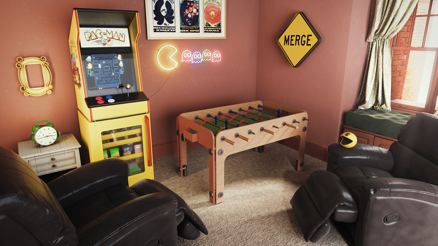architecture archviz Gamer Gaming Gaming room Interior interiordesign redesigned visualization