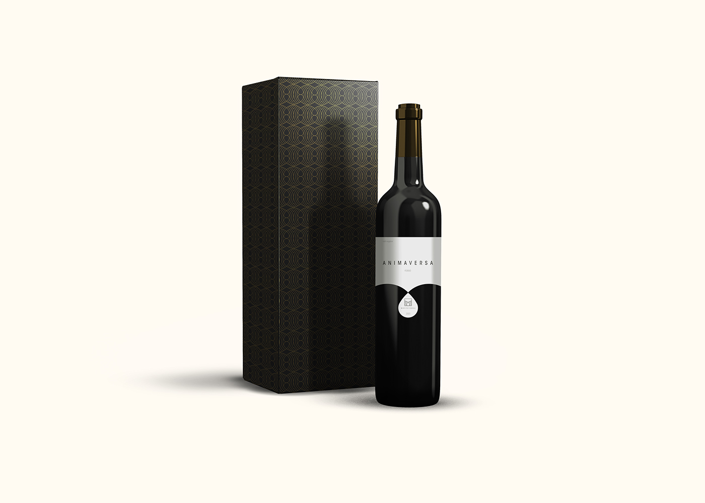 wine Italy italia brand identity corporate bottle logo hill curves square drop minimal