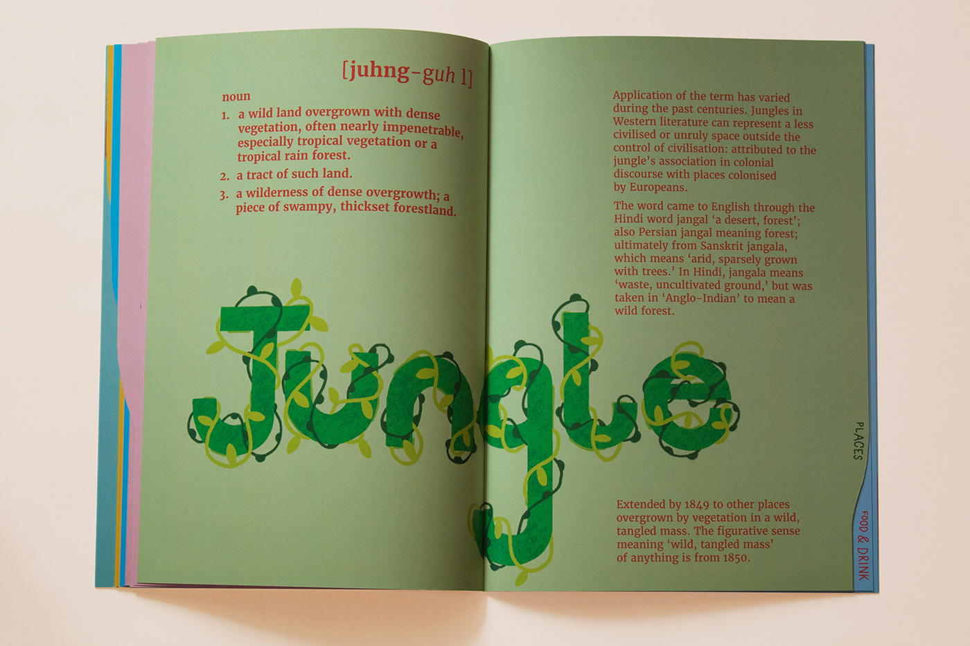 publication design Layout Design typography   HAND LETTERING etymology ILLUSTRATION  illustrated type