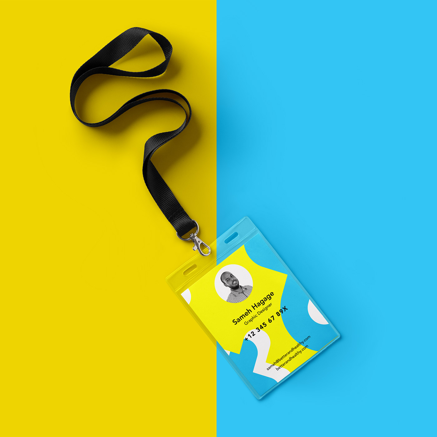 Health insurance blue yellow better healthy branding  identity corporate stationary