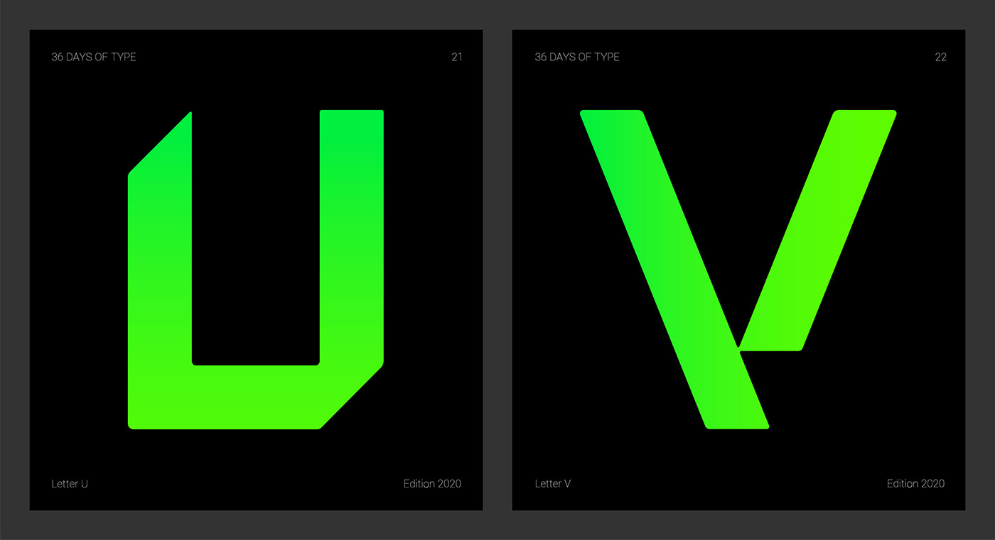 art ArtDirection dailytype green icons letters type typography  