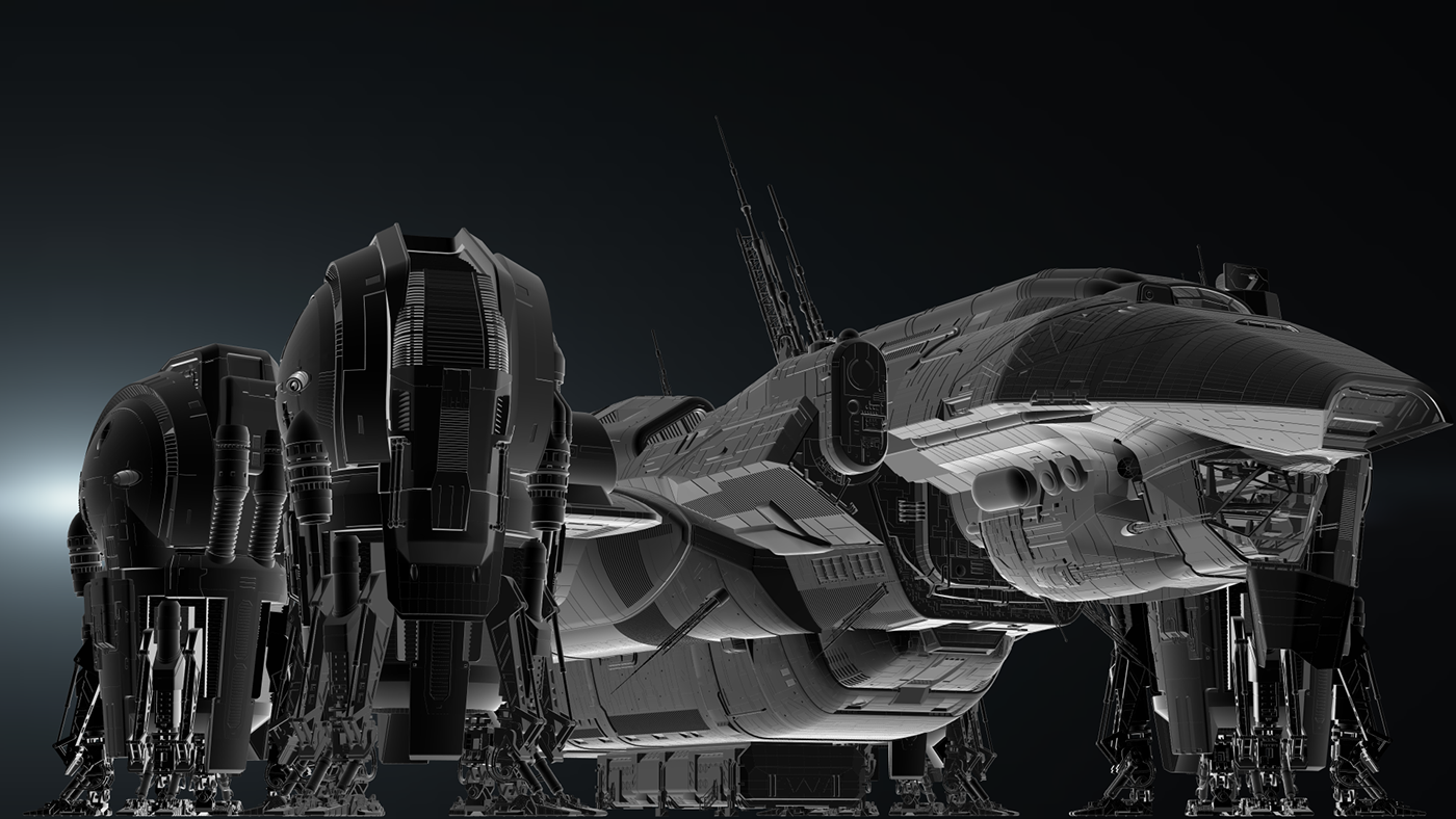 3D CGI obj ObjReader OpenGL Sci Fi space ship wavefront