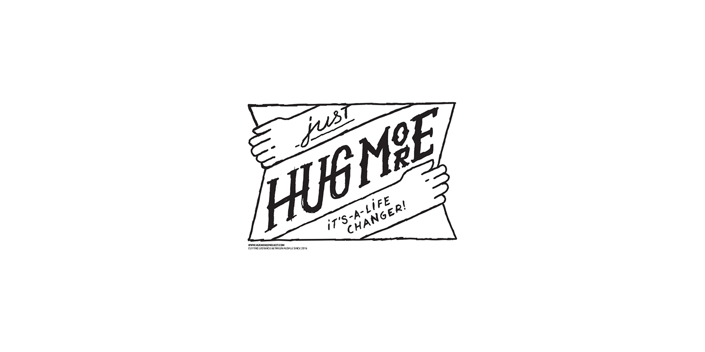 typography   handwritten Custom tee design Tote Bag hug hugs