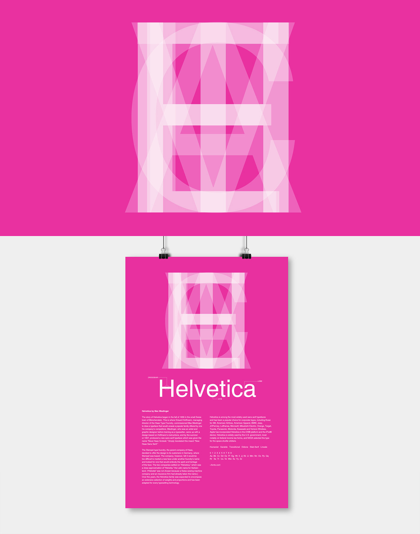 poster typeclassification helvetica gillsans Futura typography   graphic design  Poster series Poster Design visual design