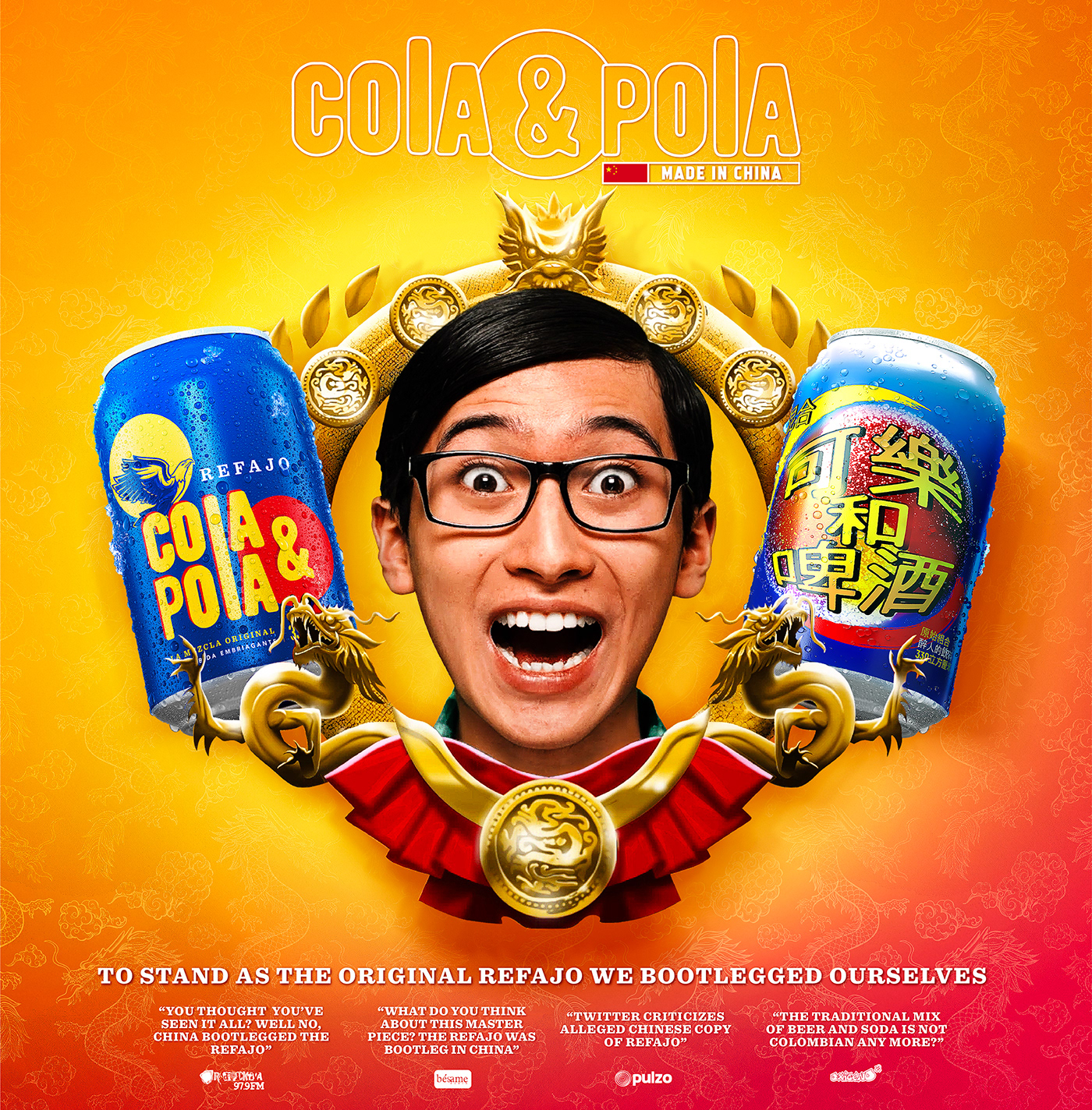 Advertising  animation  cola y pola Film   brand identity Packaging rebranding redesign logo typo