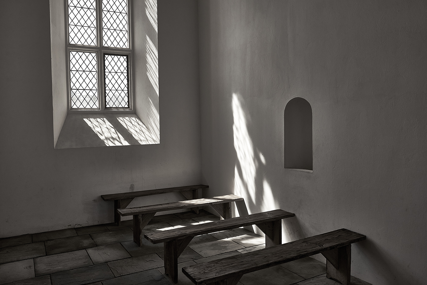 bench benches church darkness light Nikon PEW pews photograph streak streaking Sun through Window