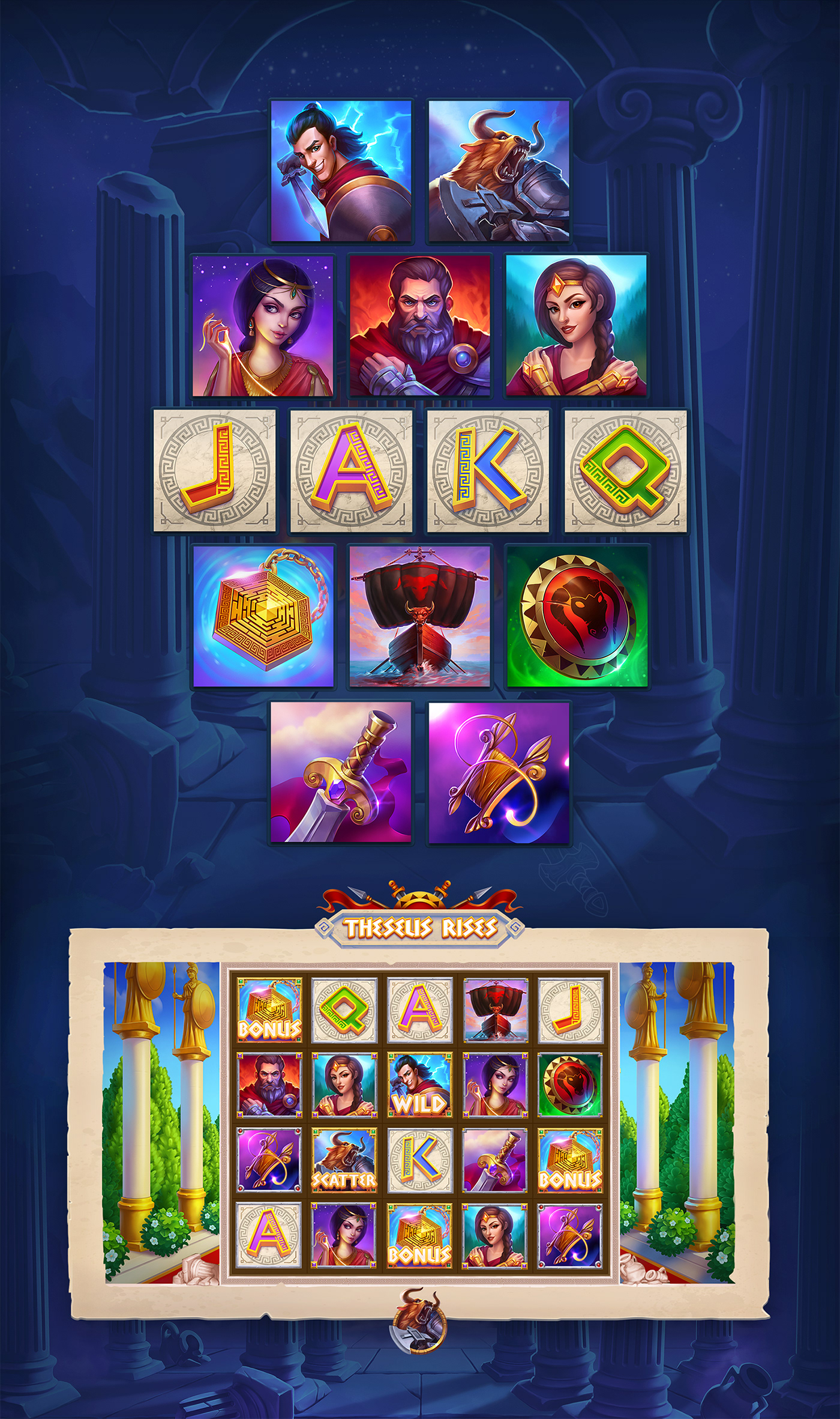 background Casino Game Character concept art game Game Art game ui mobile game slot game Slots