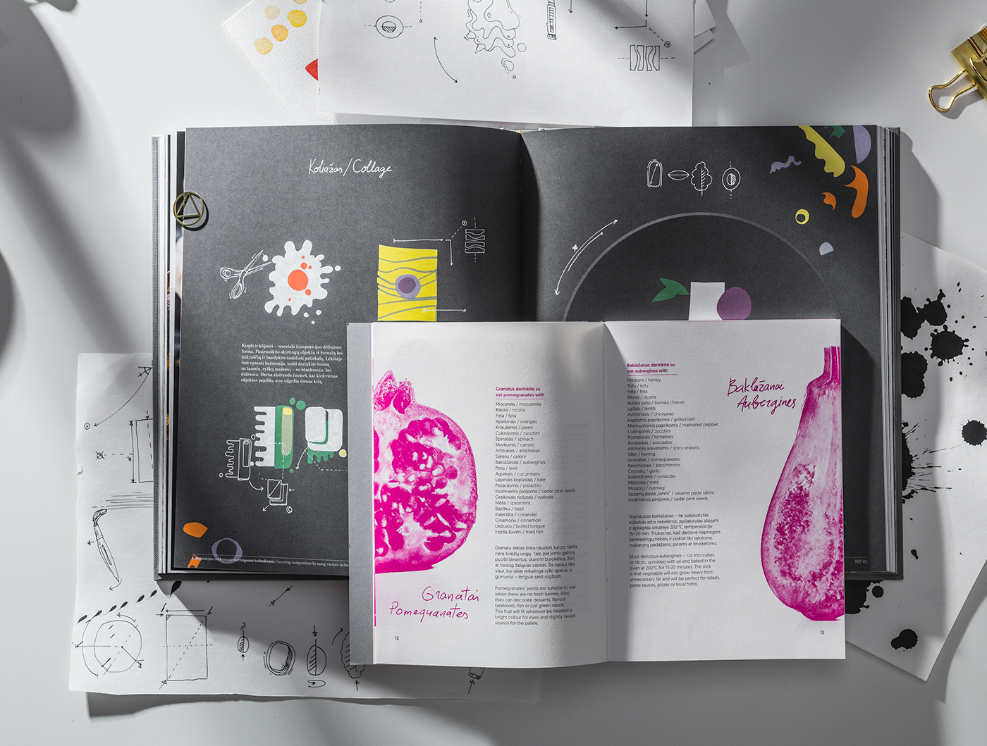 art direction  editorial design  book design Culinary handwriting ILLUSTRATION  graphic design 