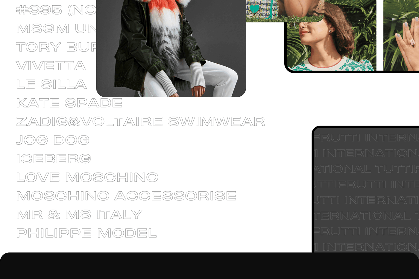 brand Fashion  Italy minimal Webdesign dashboard Interface International photo Web