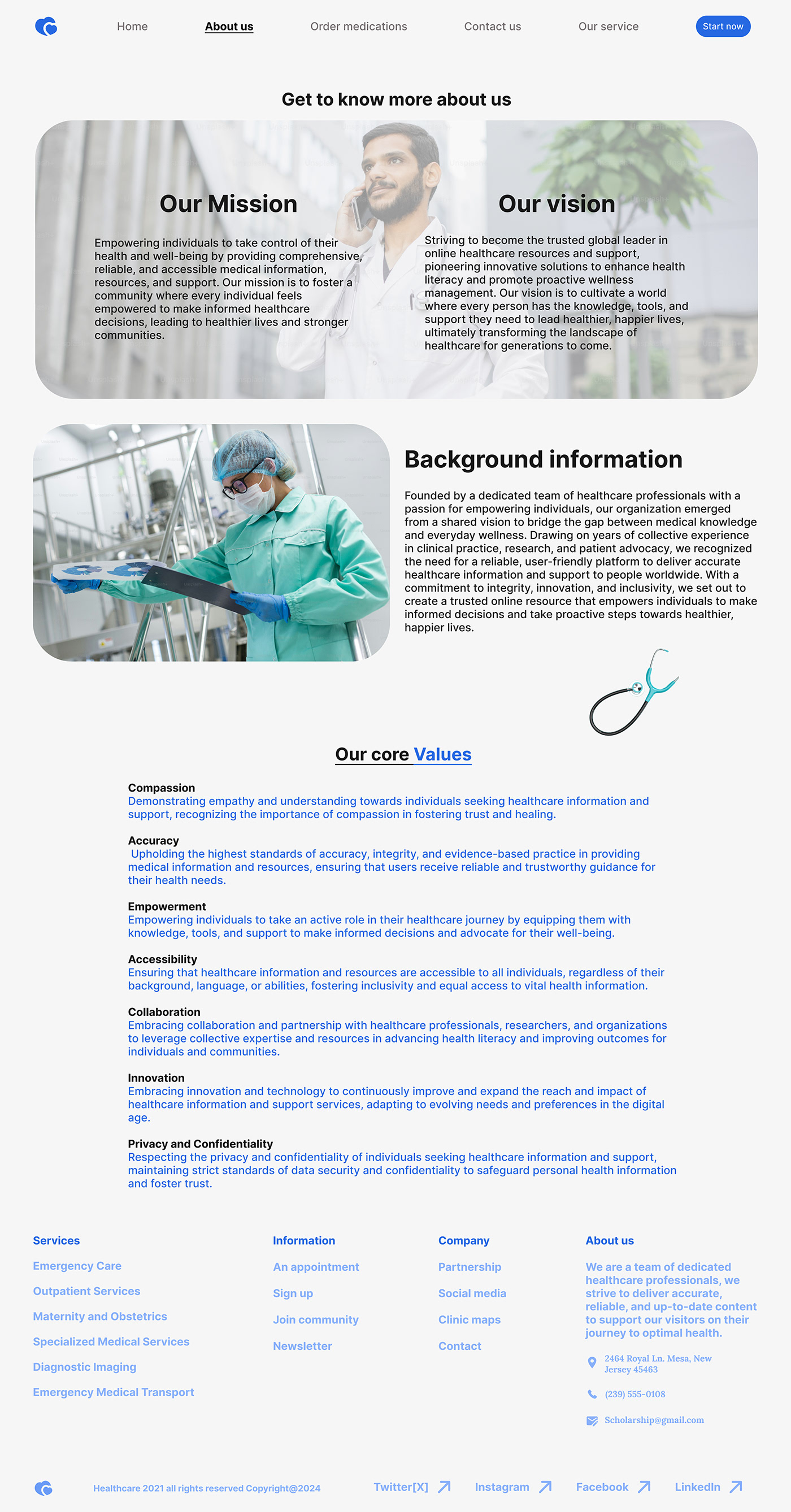 Health hospital medication Treatment doctor Web Design  uiux landing page Figma user interface
