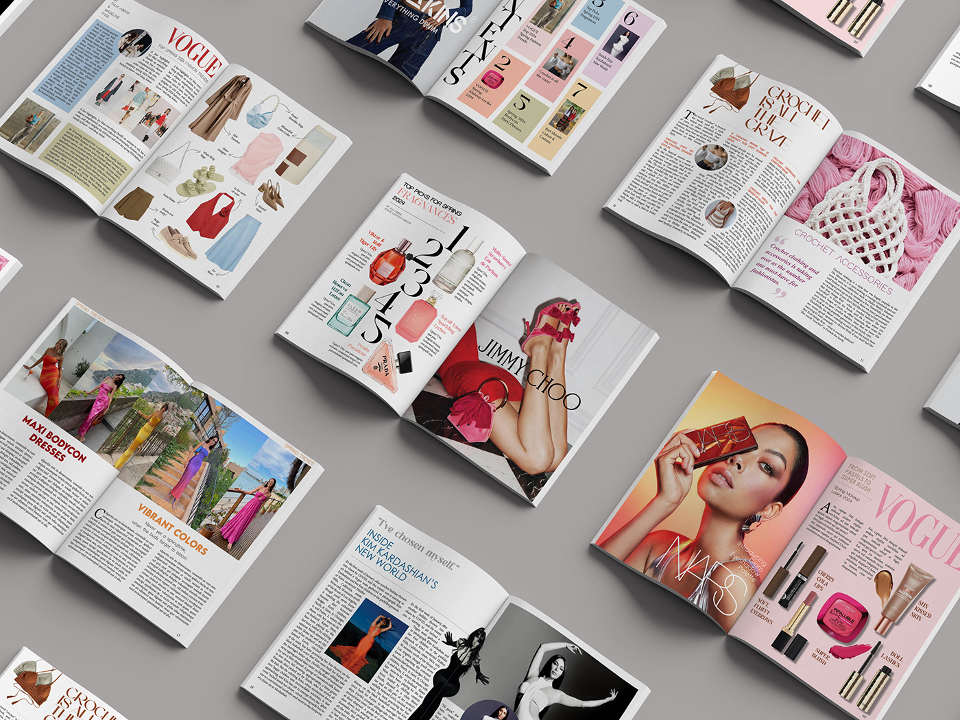 Layout Design editorial design  fashion magazine